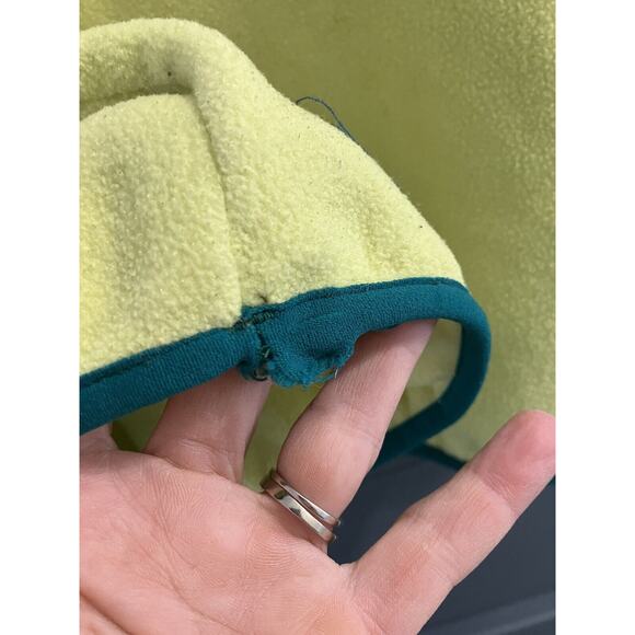 VTG PATAGONIA MADE IN USA Snap Women's Synchilla Fleece Pullover Yellow Size M - Picture 8 of 9